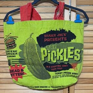 Trader Joe's Pickles Graphic Tote Bag